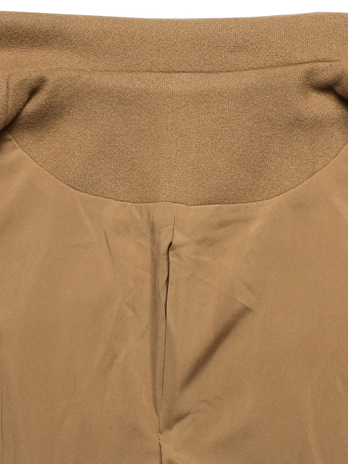 1940s Lapel Double-Breasted Pocket A-Line Coat