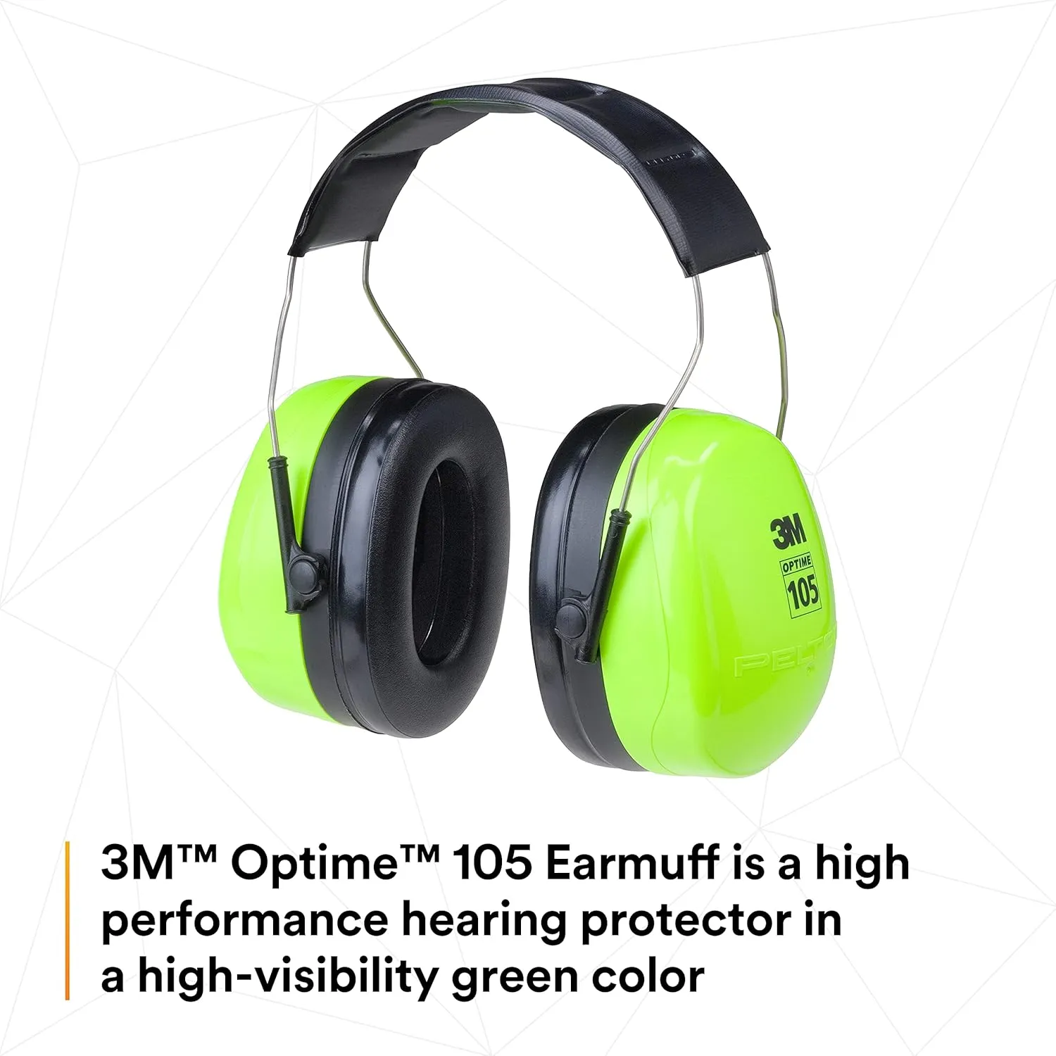 3M PELTOR H10A-HV Optime 105 Earmuffs, Over-The-Head (NRR)*: 30 dB. CSA Class A. Each