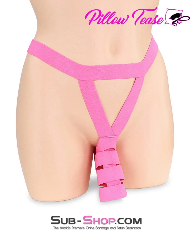 6785DL      Sissy Boi Pink Sissy Mistress Penis Posing Strap Jock Harness Bondage Underwear