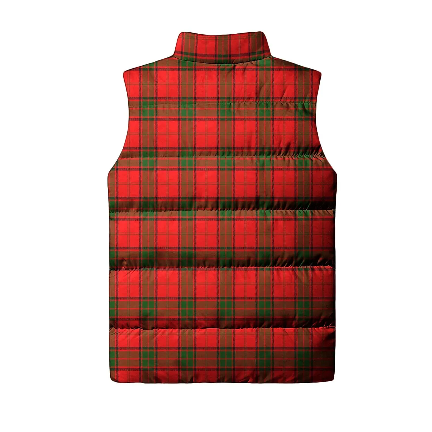 Adair Tartan Sleeveless Puffer Jacket with Family Crest