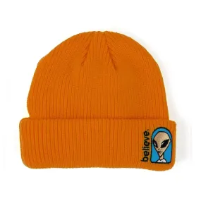 Alien Workshop Believe Embroidered Beanie Orange