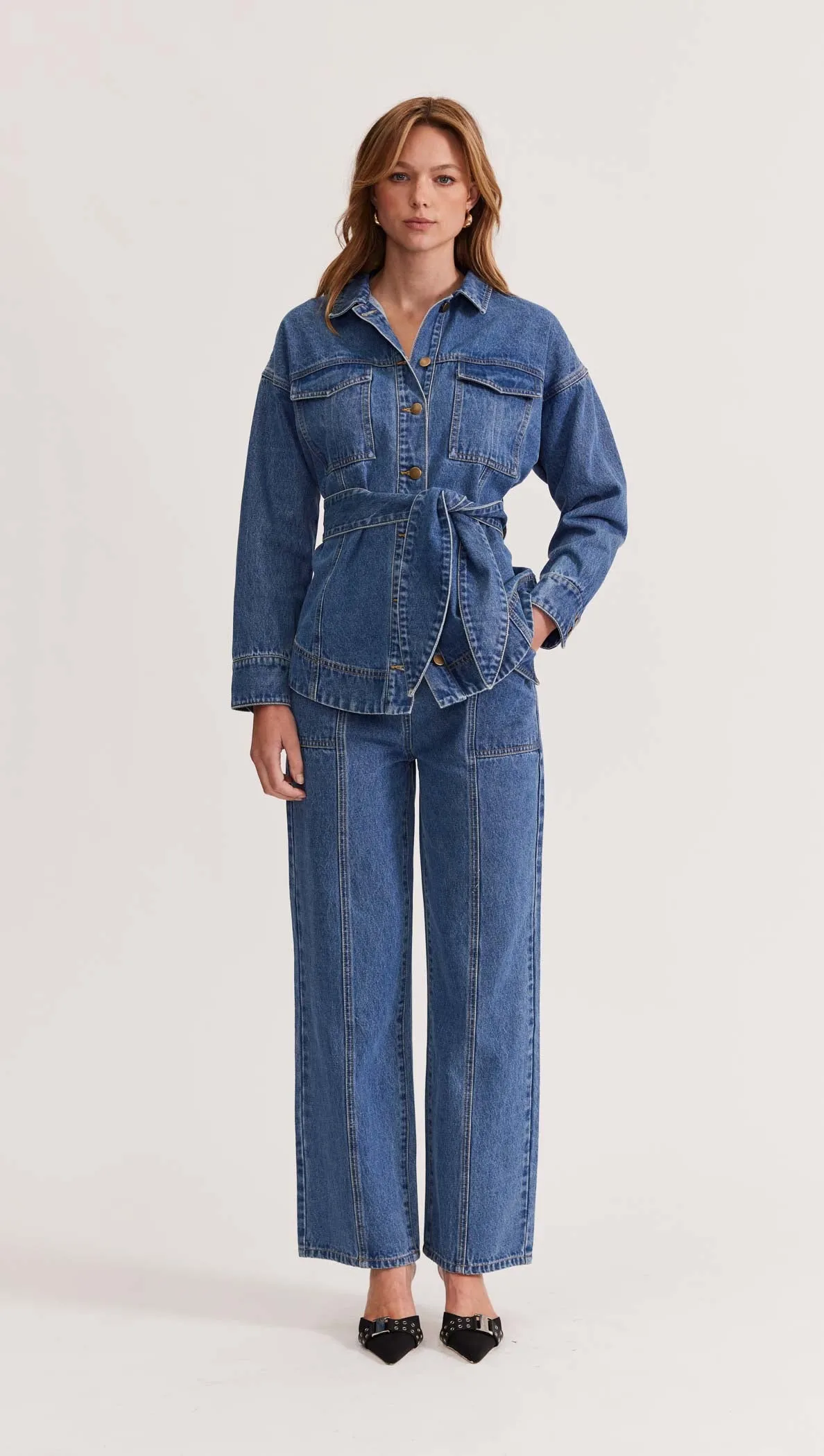 ALITA DENIM SHACKET - Extra 15% off