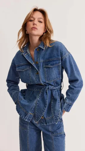 ALITA DENIM SHACKET - Extra 15% off