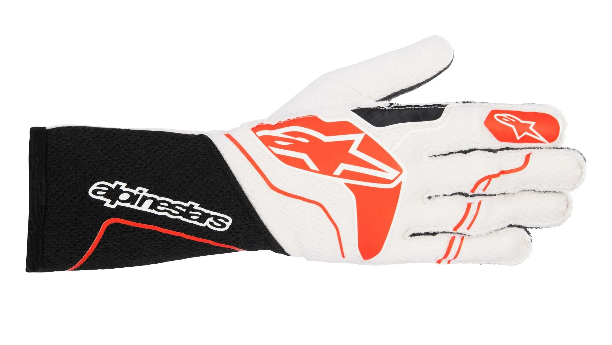 ALPINESTARS 3550123_13_S TECH 1-ZX v3 Racing gloves, FIA 8856-2018, black/red, Size S