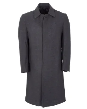 Anthrasite Single Breast Classic Men's Overcoat J 521