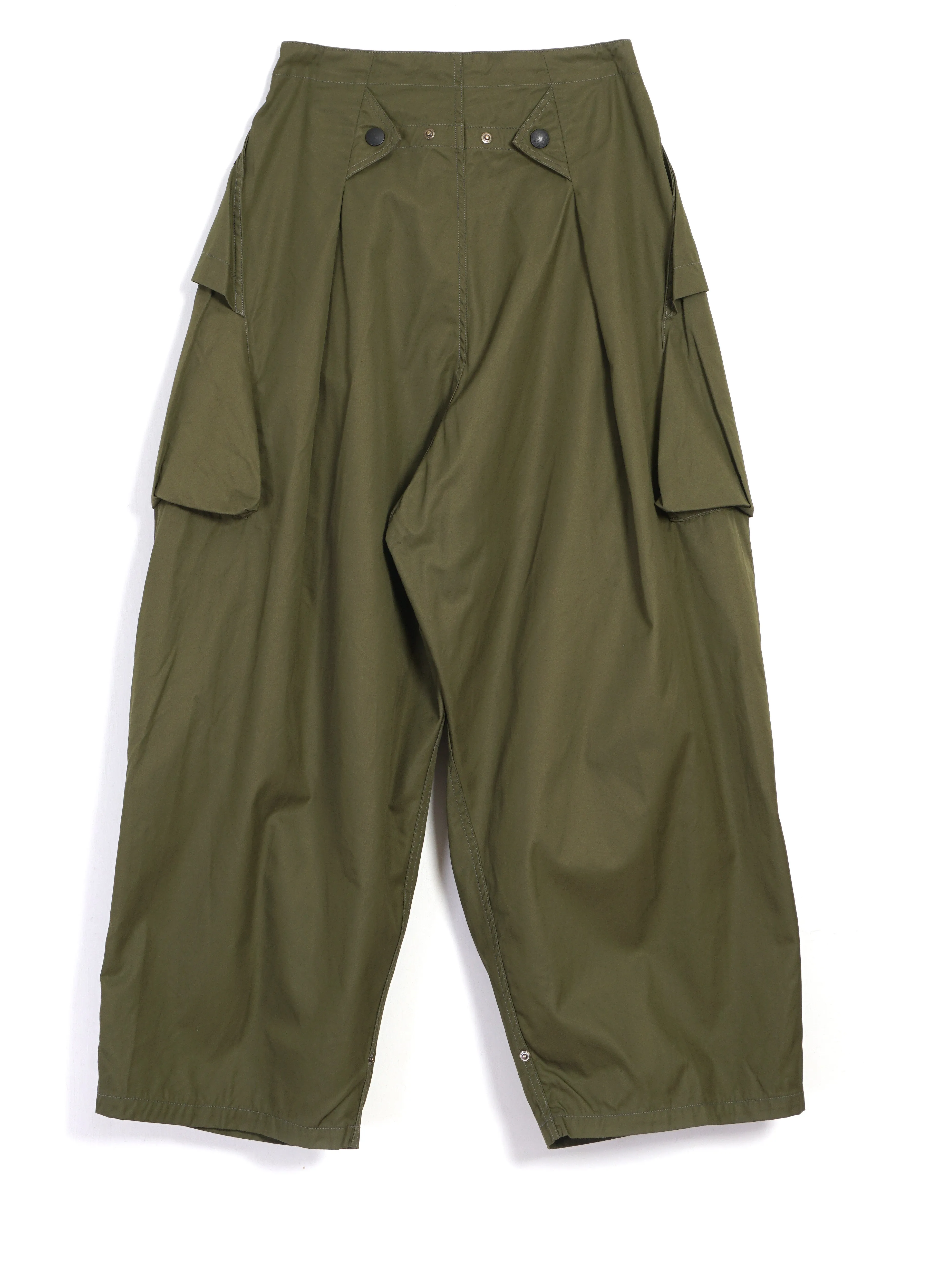 AOZAI | Combed Gabergine Cargo Pants | Khaki