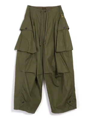 AOZAI | Combed Gabergine Cargo Pants | Khaki