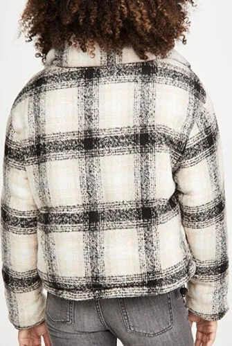 Apparis Marianny Plaid Print Coat