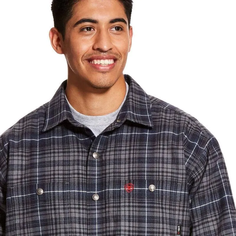 ARIAT - FR Monument Shirt Jacket, Grey Plaid