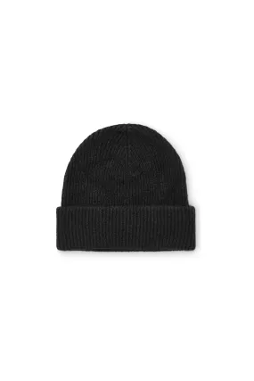 ATLAS BEANIE - BLACK - SILK/CASHMERE