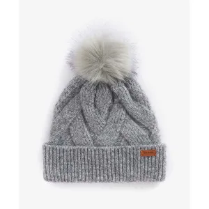 Barbour Dace Cable Ladies Beanie - Light Grey