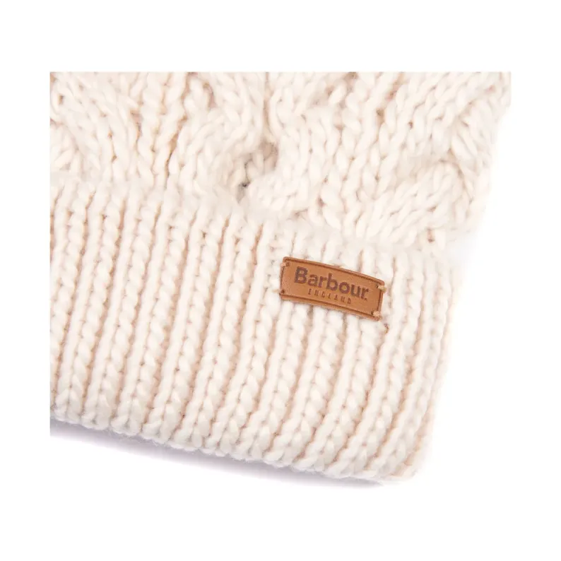 BARBOUR PENSHAW CABLE-KNIT BEANIE LHA0386 - Blush Pink