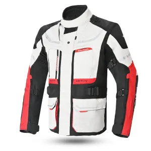 Bela Transformer Motorcycle Touring Jacket White Black Red