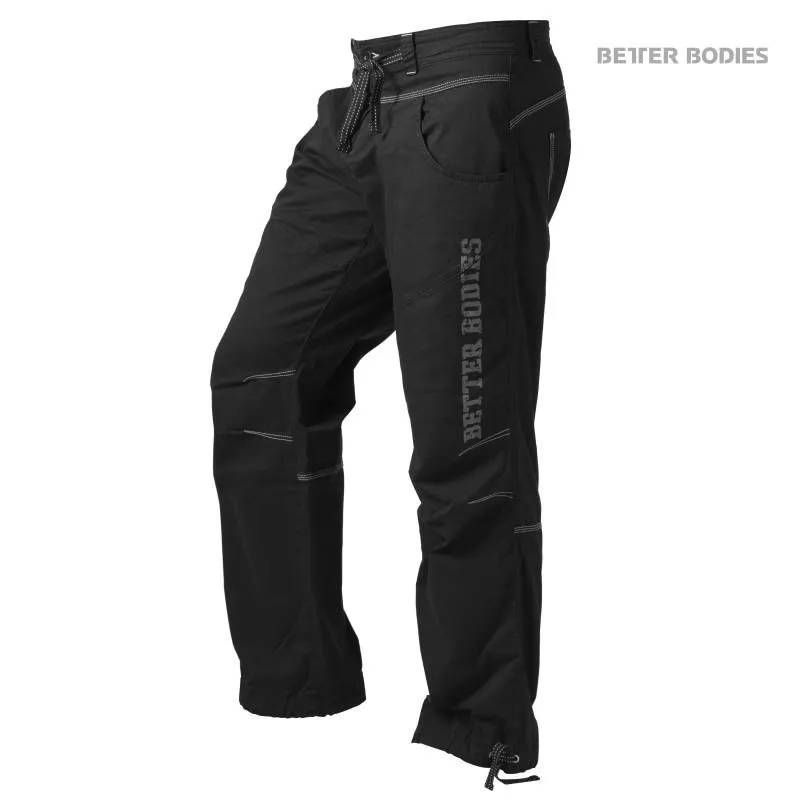 Better Bodies Casual Pant - Black-Grey