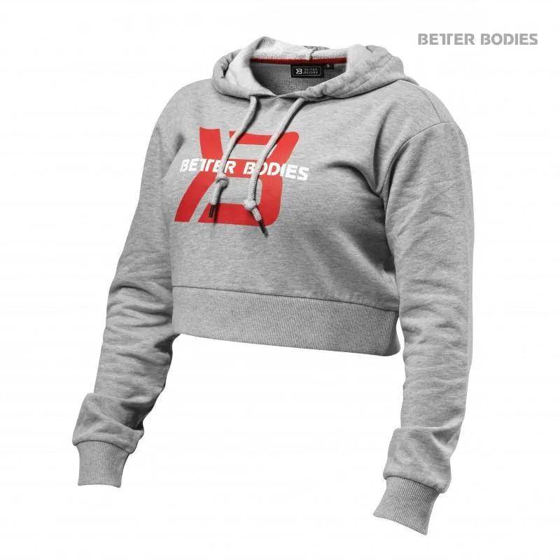 Better Bodies Cropped Hoodie - Greymelange