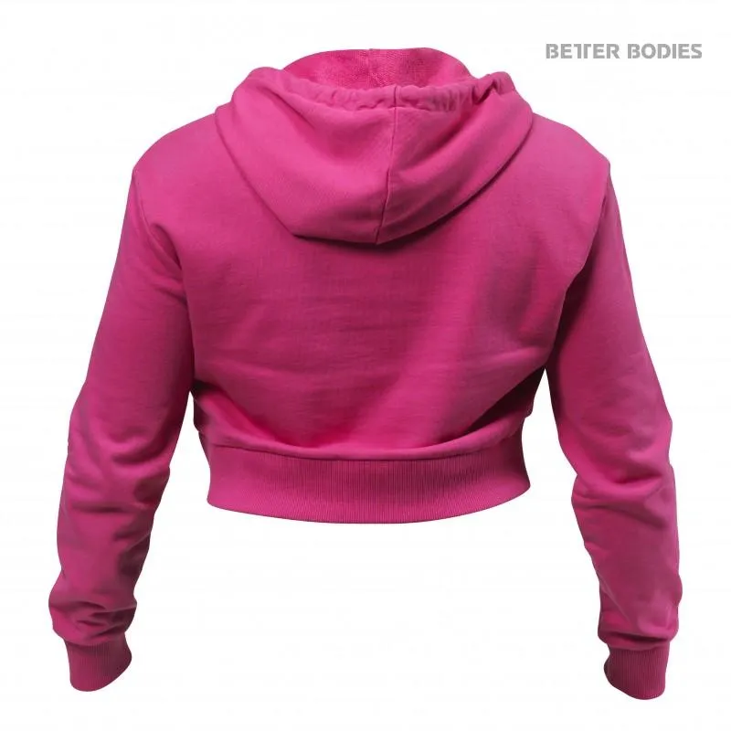 Better Bodies Cropped Hoodie - Hot Pink