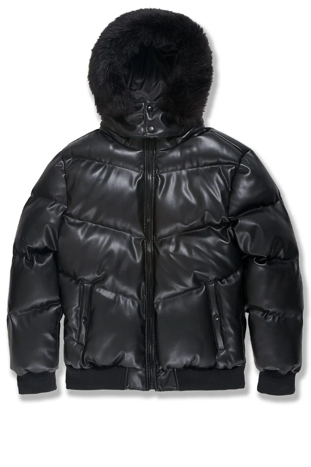 Big Men's Thriller Bubble Jacket (Black)