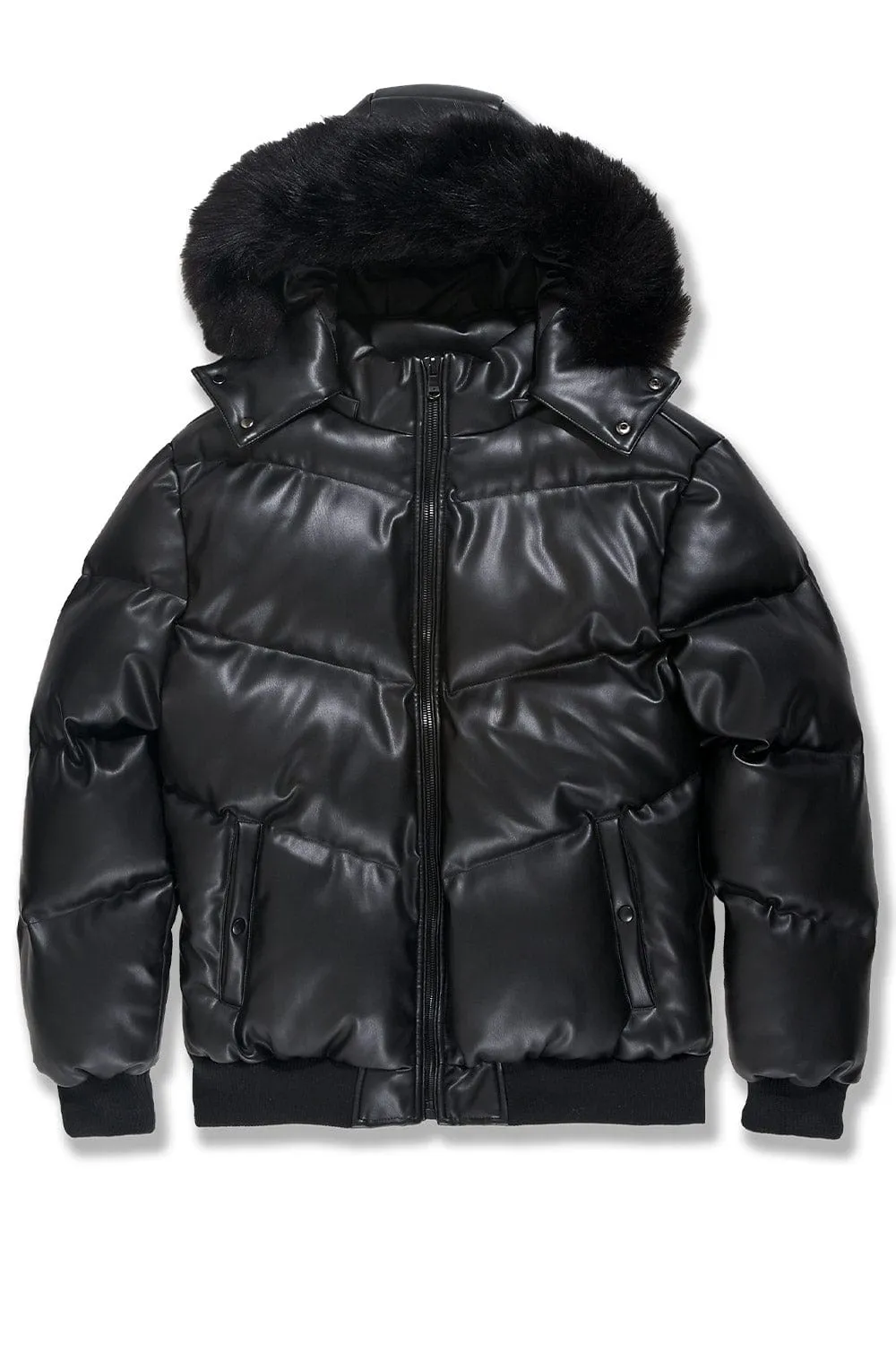 Big Men's Thriller Bubble Jacket (Black)