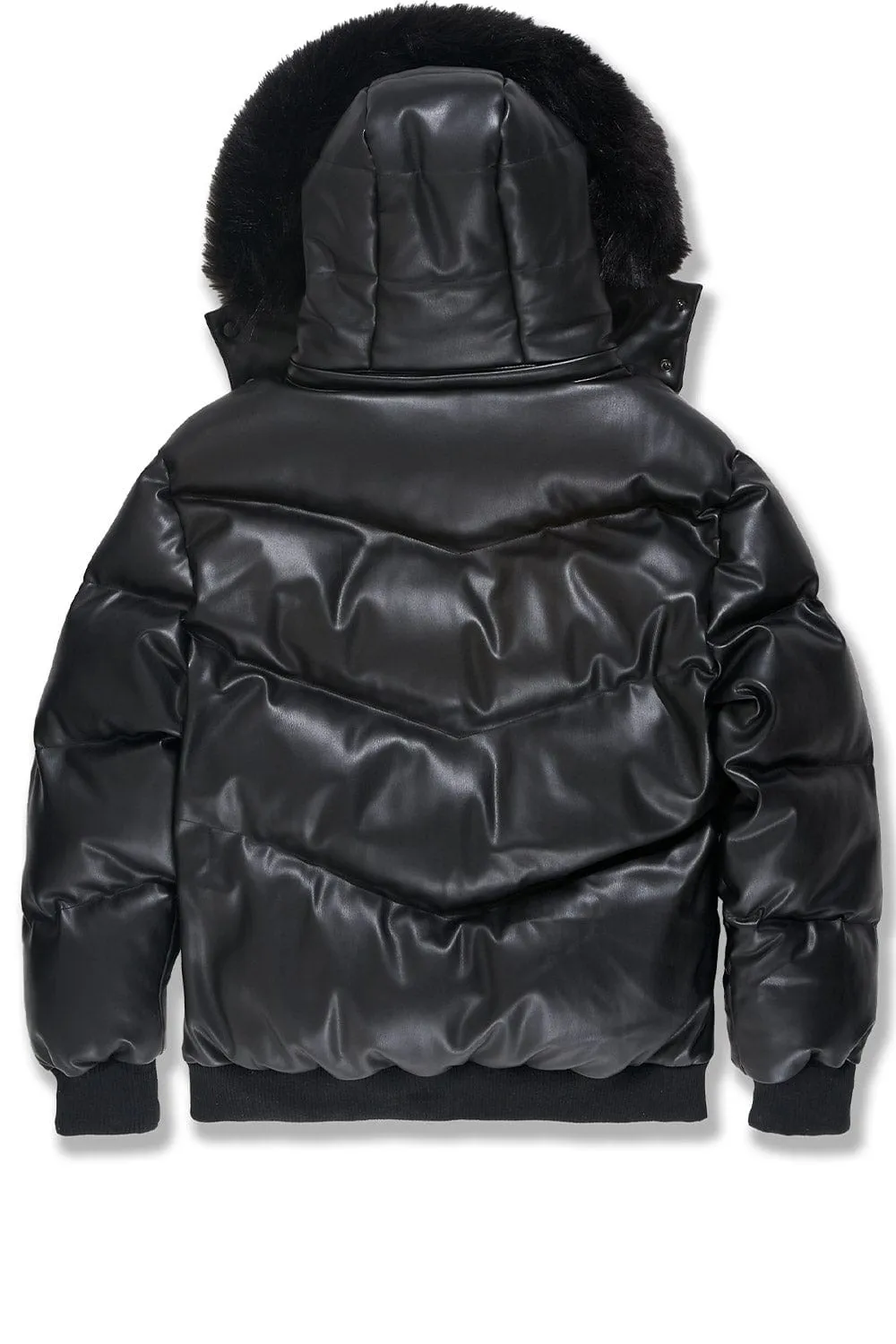 Big Men's Thriller Bubble Jacket (Black)