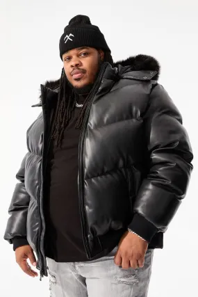 Big Men's Thriller Bubble Jacket (Black)