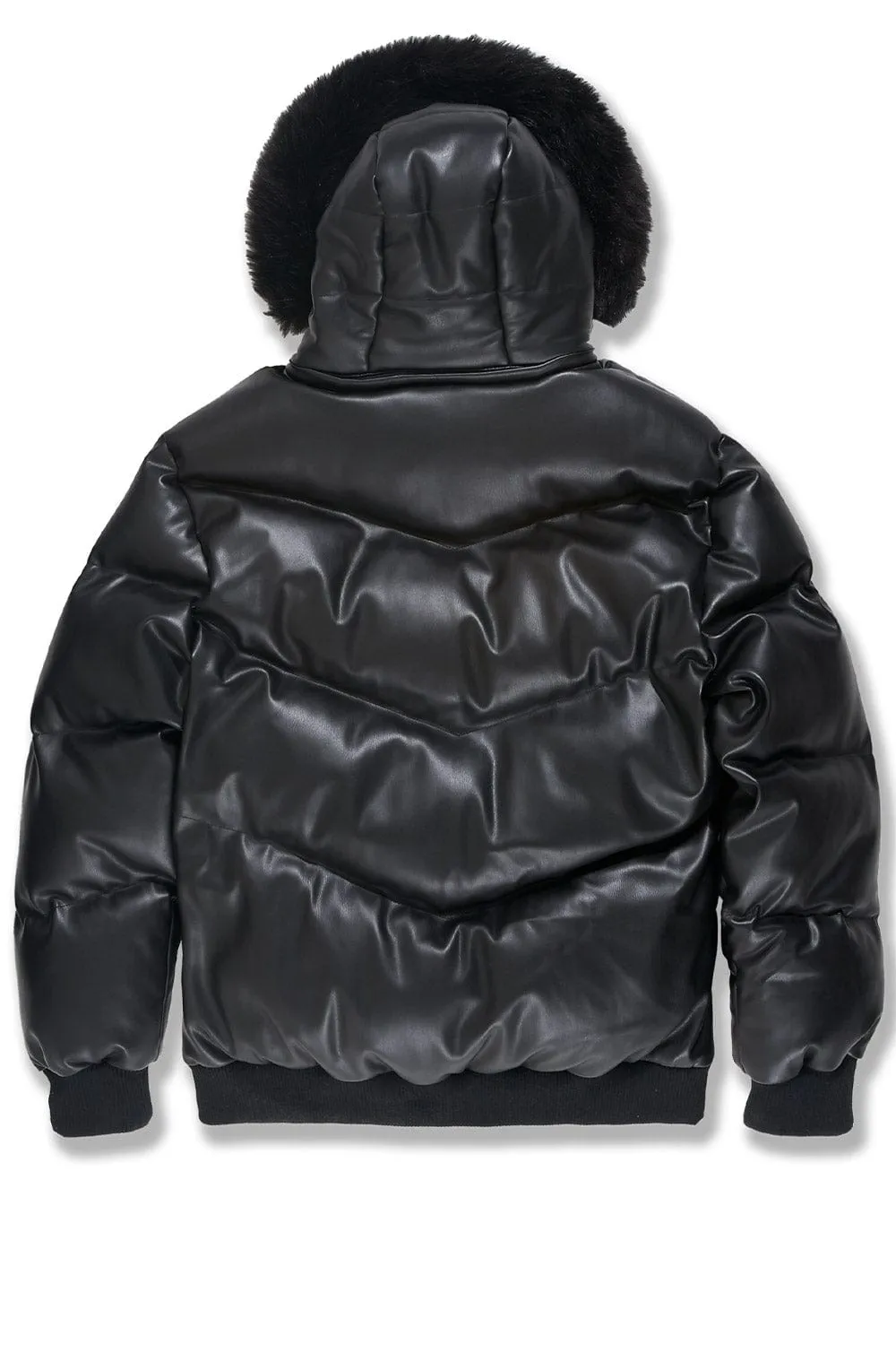 Big Men's Thriller Bubble Jacket (Black)