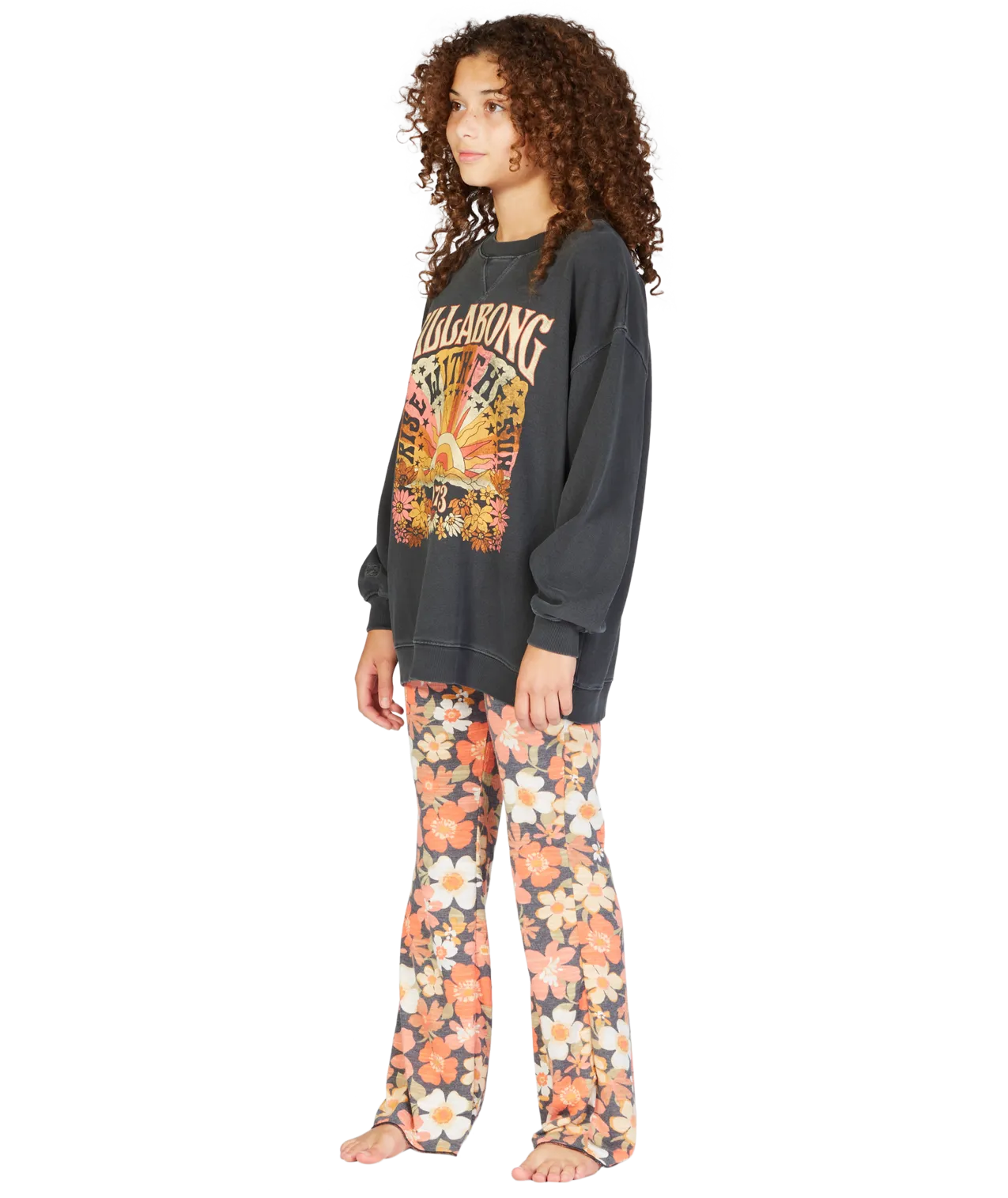 Billabong Gimmie Flare Pants-Black Multi