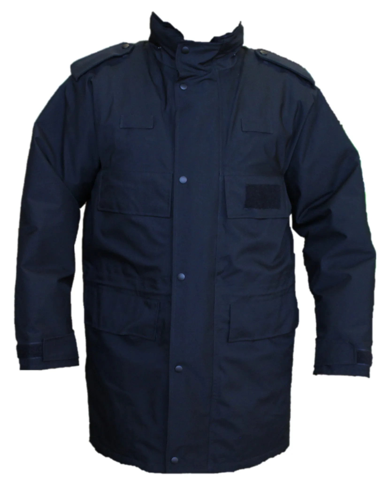 Black 3/4 Goretex Waterproof Rain Coat Ex Police BGC04AN