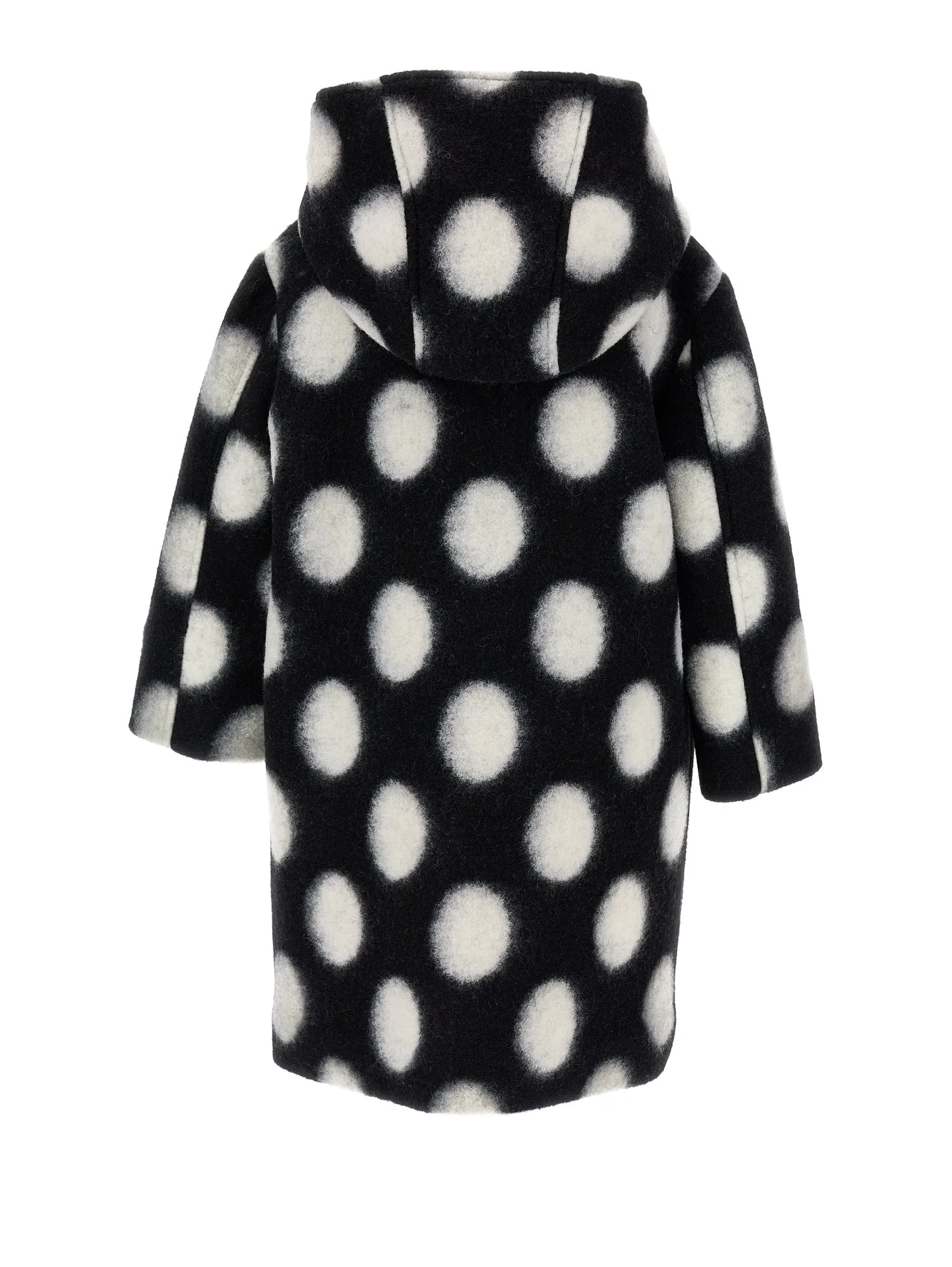 Black & White Polka-dot Wool Jacket