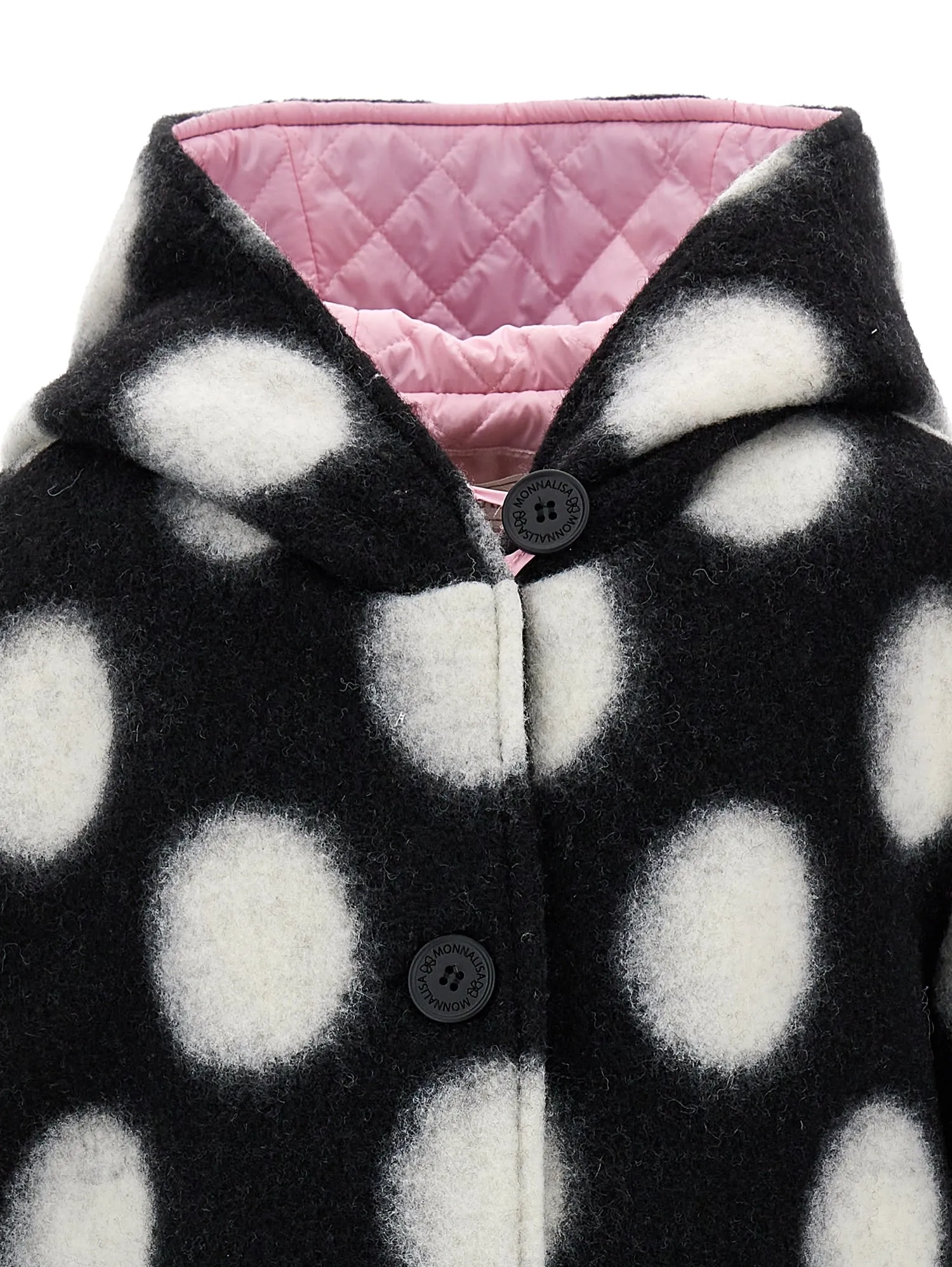 Black & White Polka-dot Wool Jacket