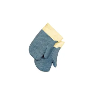 Blue Reversible Mitten