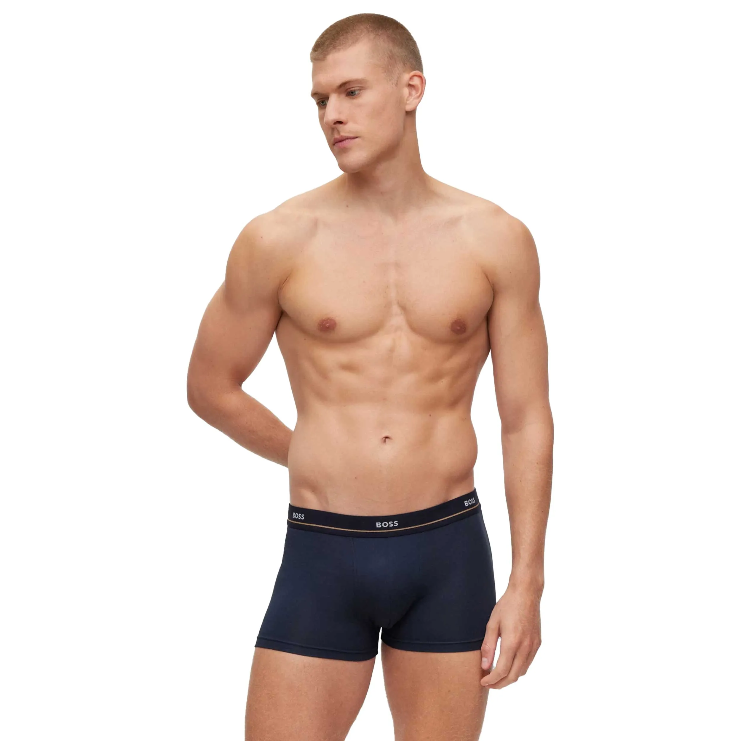 BOSS Trunk 5P Essential Underwear in Black & Navy