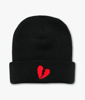 Broken Heart Embroidered Beanie