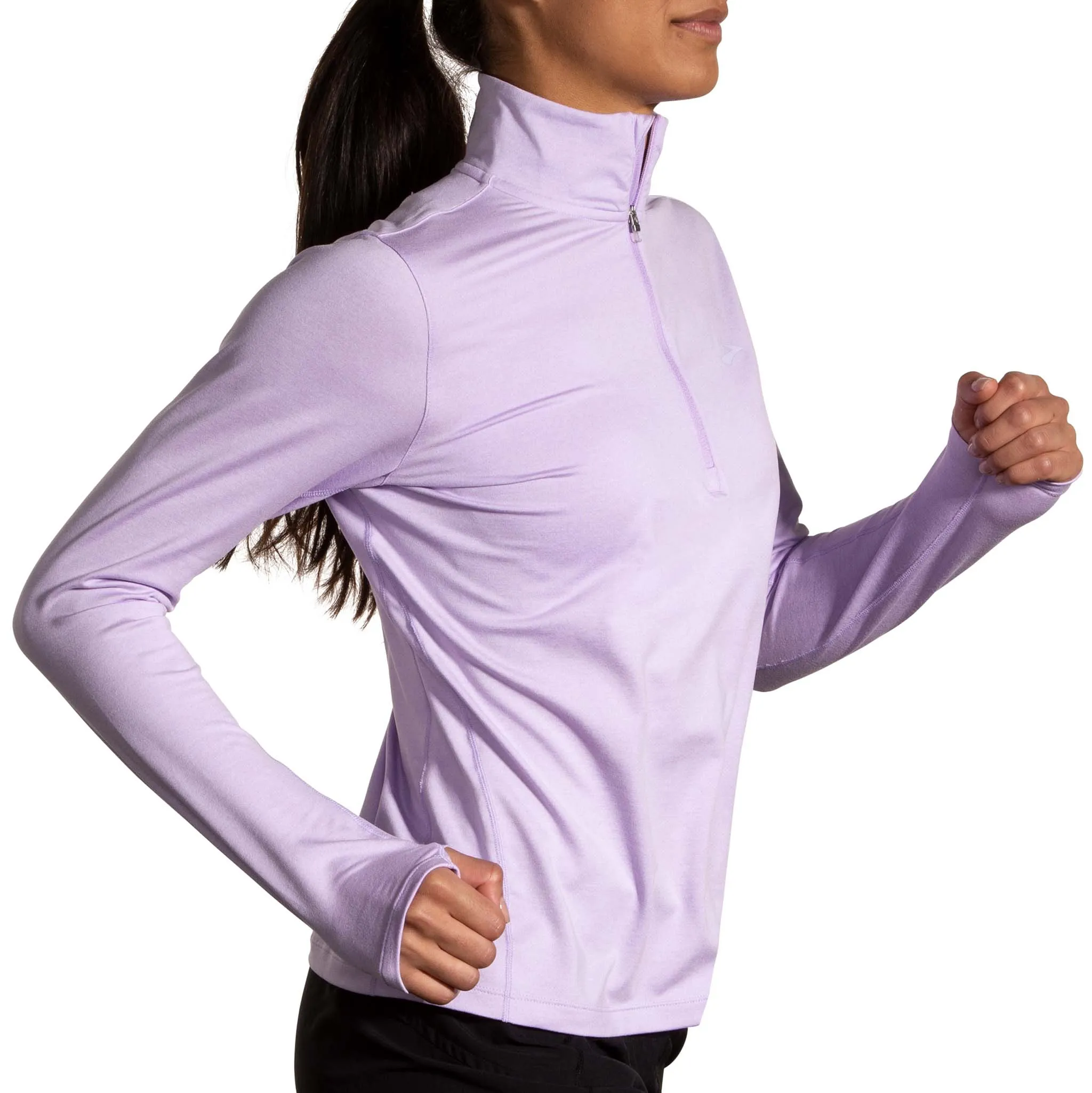 Brooks | Women's Dash 1/2 Zip 2.0 - Heather Purple