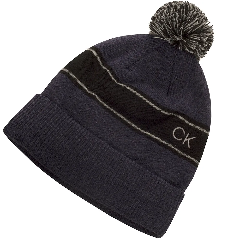 Calvin Klein Stripe Beanie - Peacoat