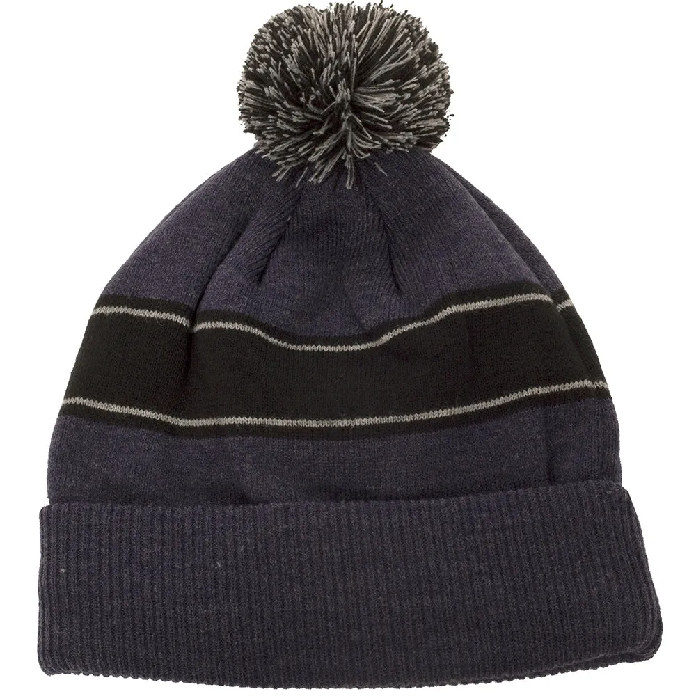 Calvin Klein Stripe Beanie - Peacoat