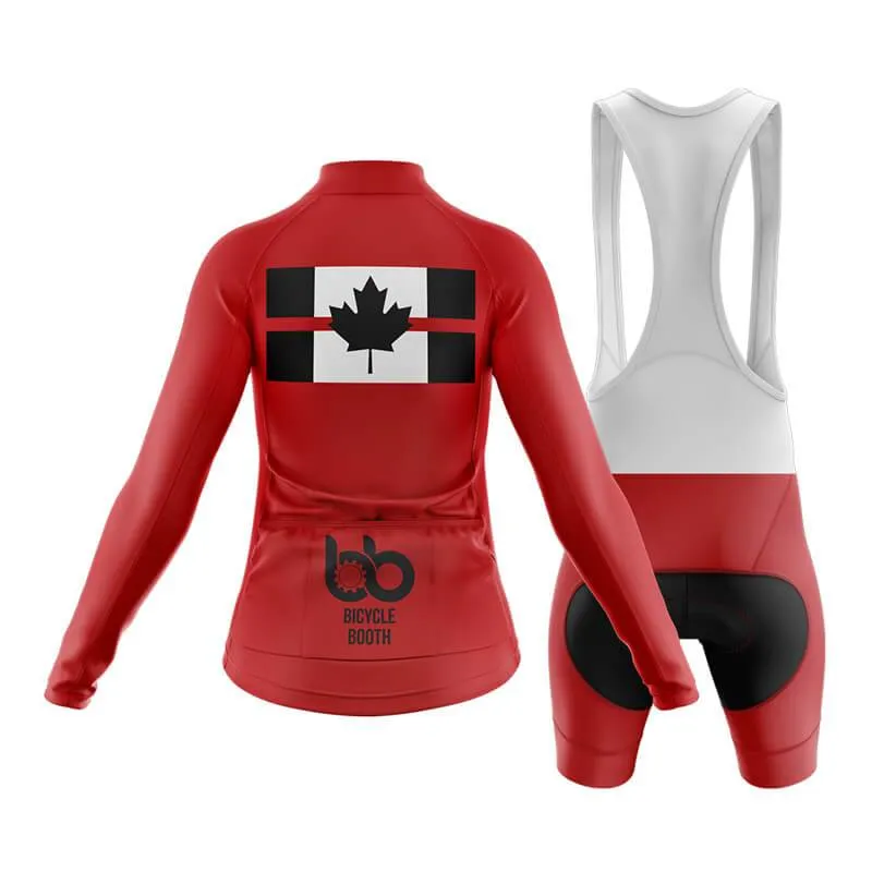 Canada Red Thin Line Club Cycling Kit (Red)