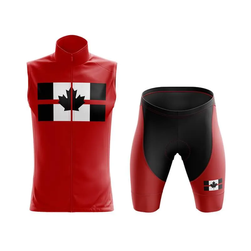 Canada Red Thin Line Club Cycling Kit (Red)