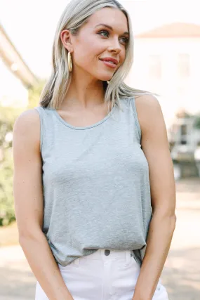 Can't Let You Go Heather Gray Tank