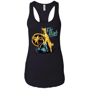 Captain Marvel Symbol Goose Fly High Women Tank Top