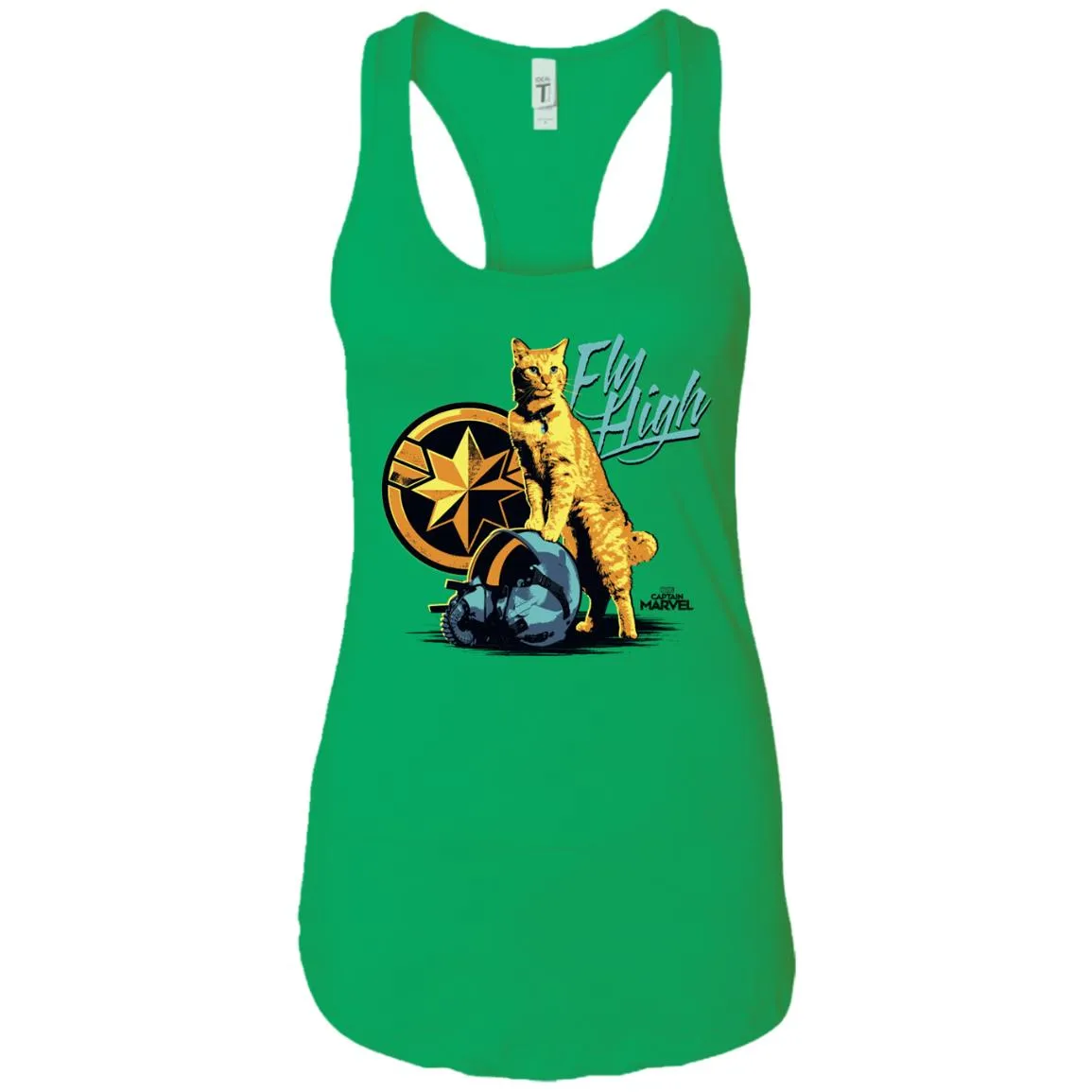 Captain Marvel Symbol Goose Fly High Women Tank Top