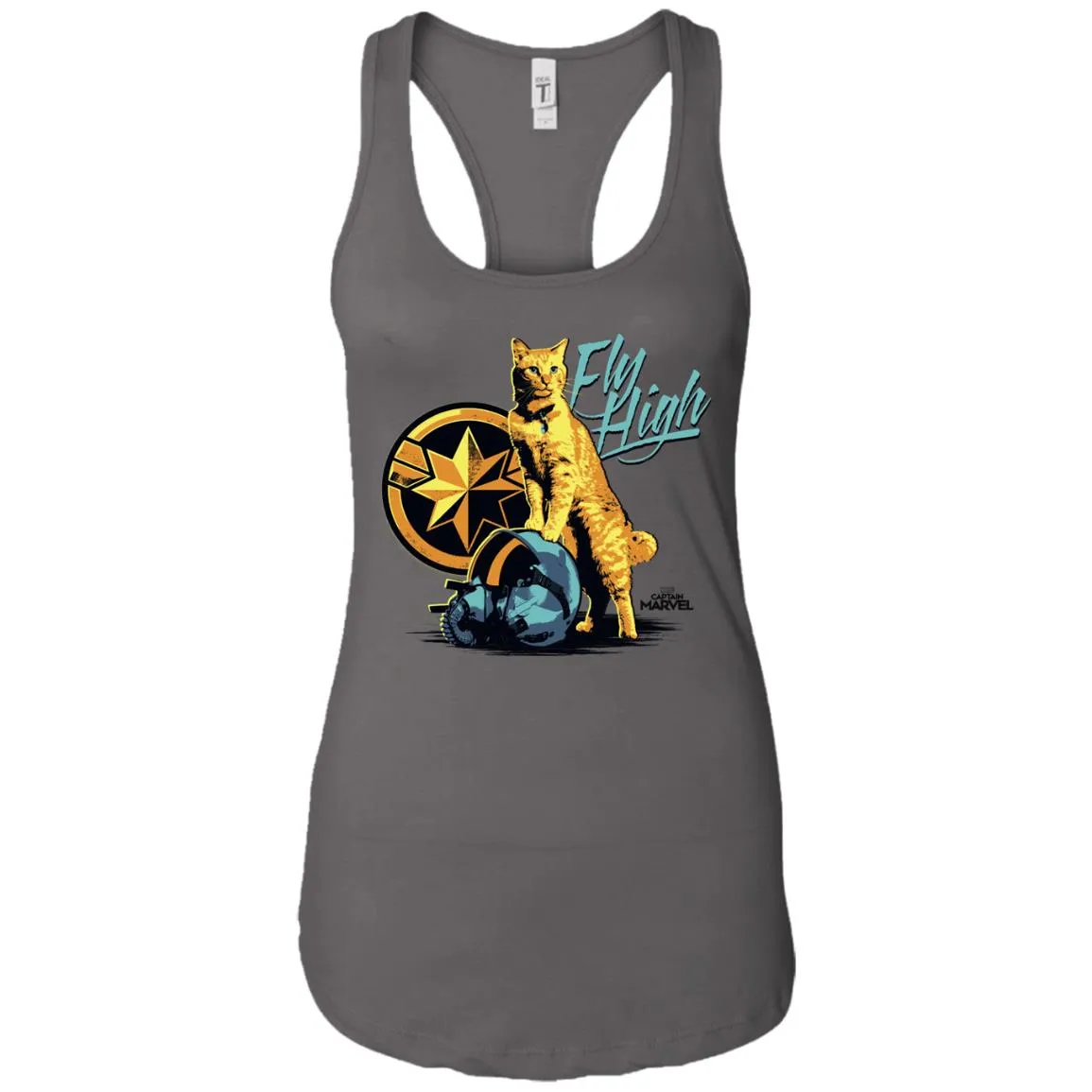 Captain Marvel Symbol Goose Fly High Women Tank Top