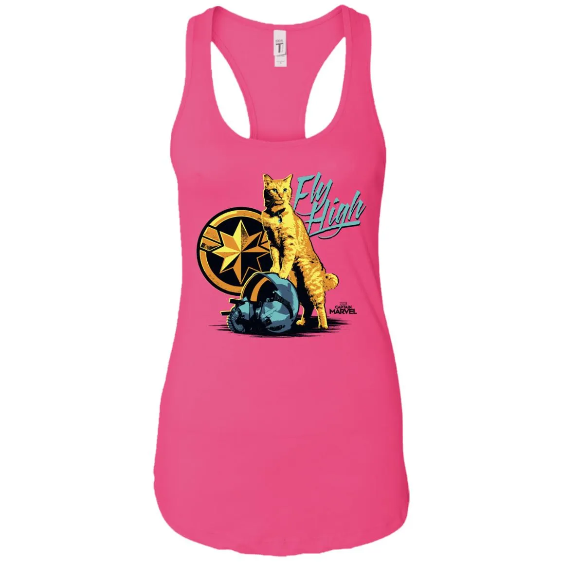 Captain Marvel Symbol Goose Fly High Women Tank Top