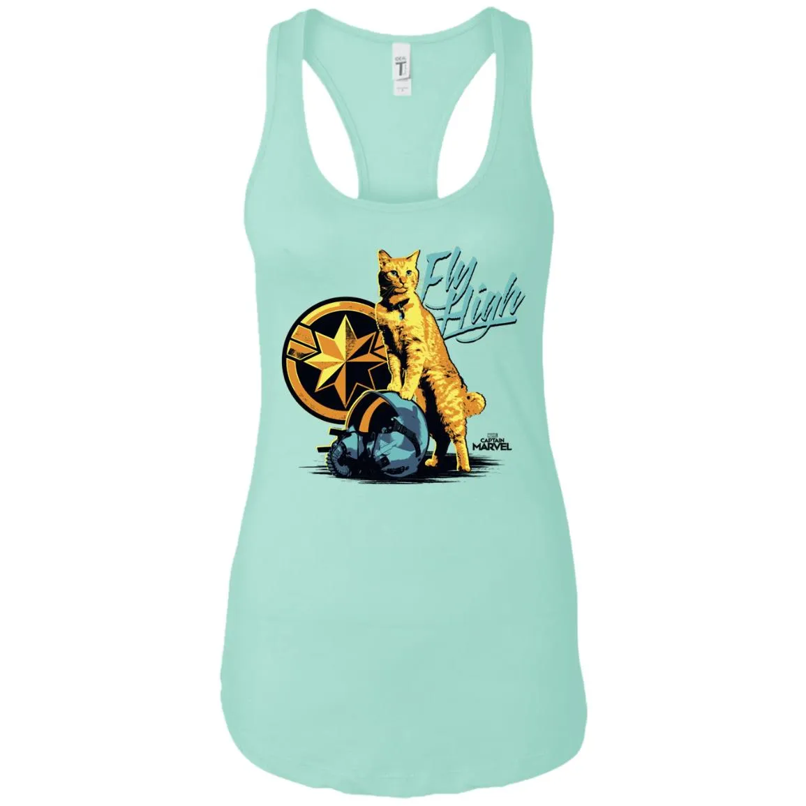 Captain Marvel Symbol Goose Fly High Women Tank Top