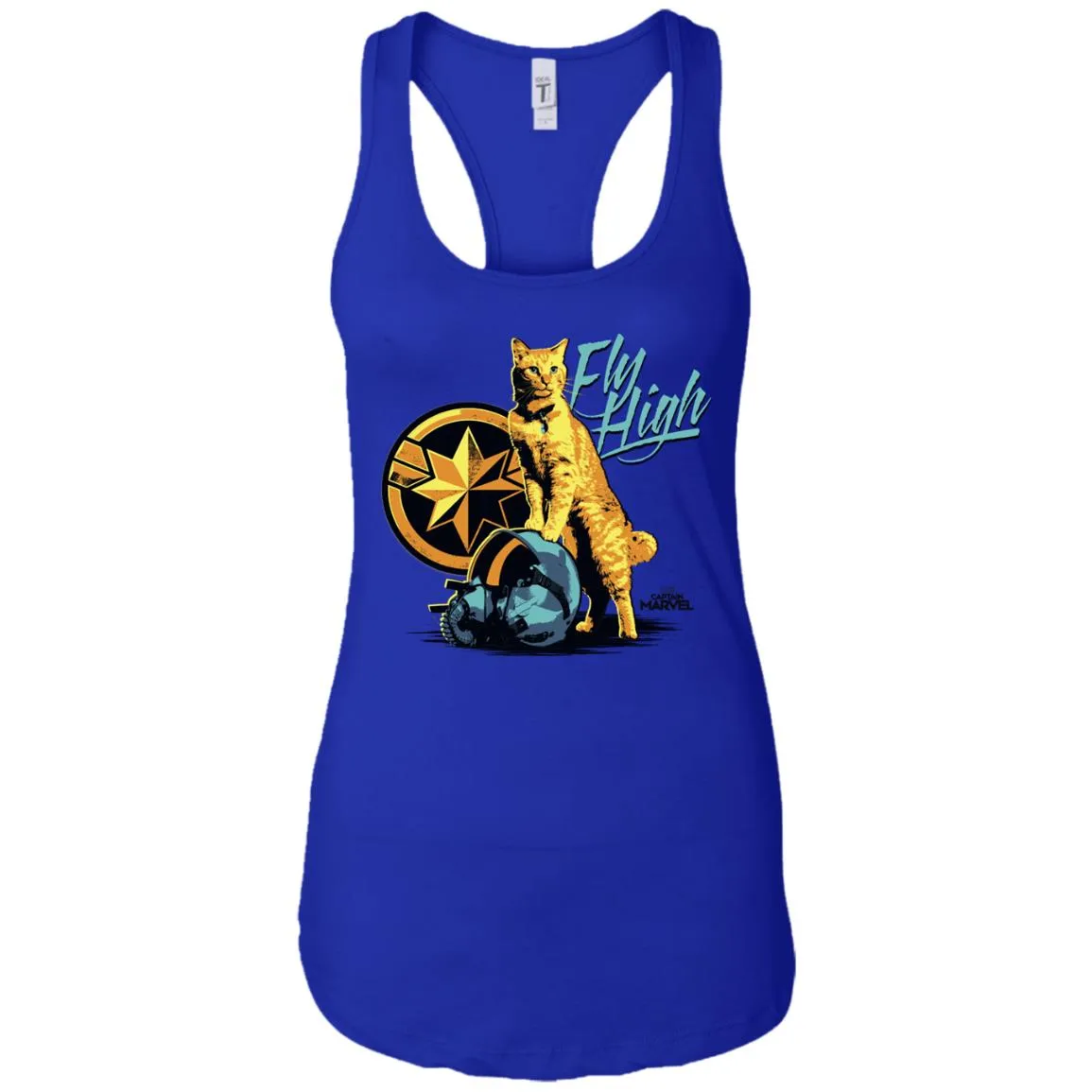 Captain Marvel Symbol Goose Fly High Women Tank Top