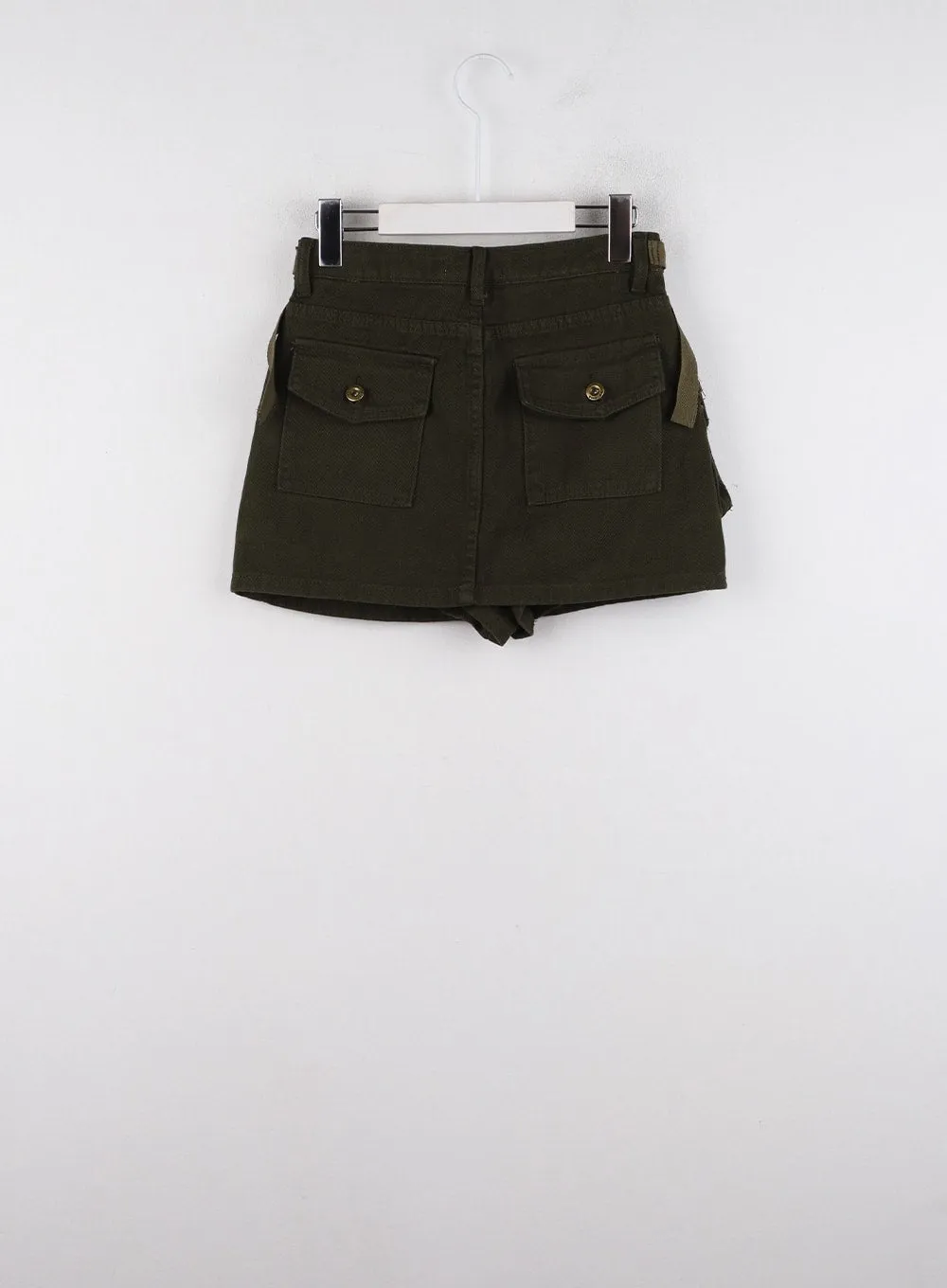 Cargo Belted Mini Skirt CD321