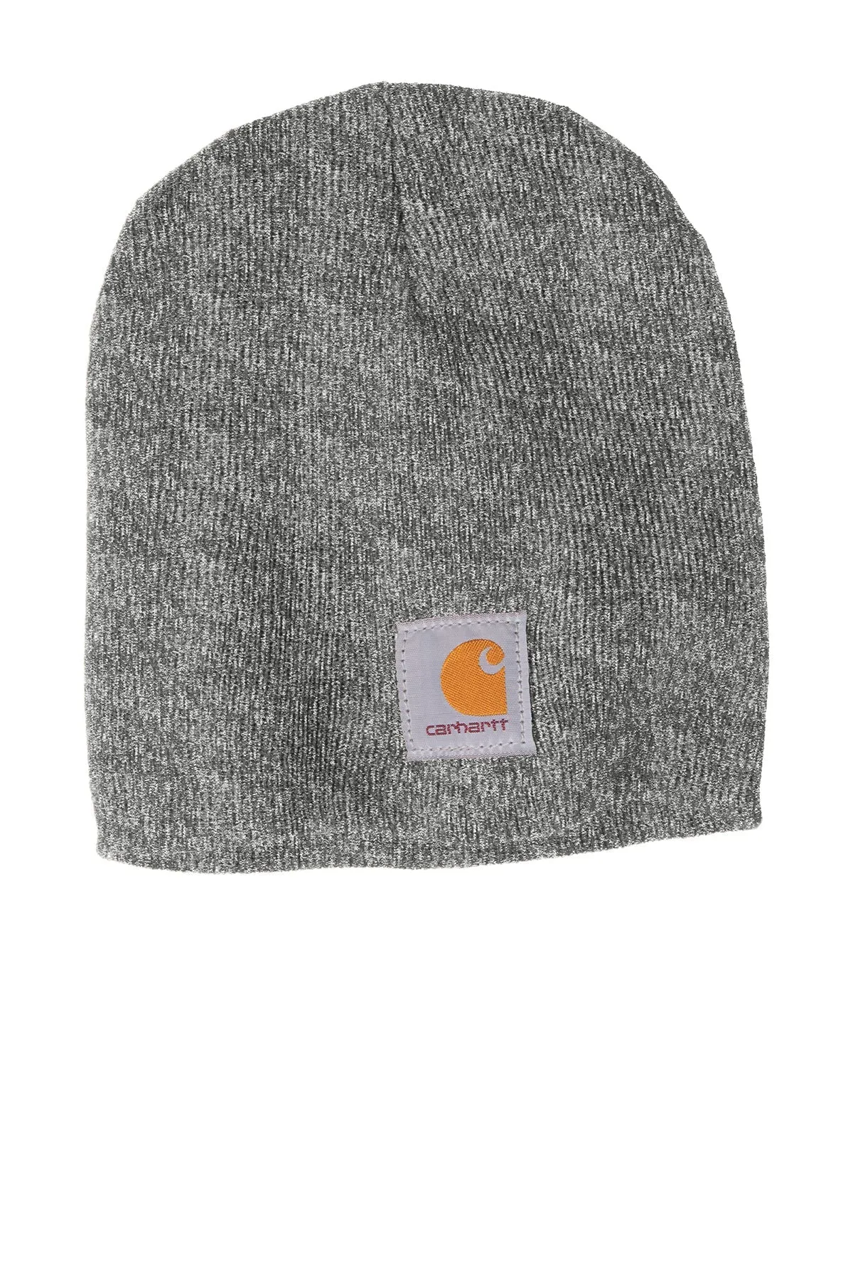 Carhartt Knit Branded Hats, Heather Grey/ Coal Heather