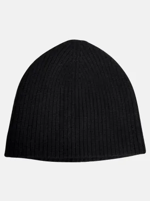 Cashmere Chunky Beanie- Black