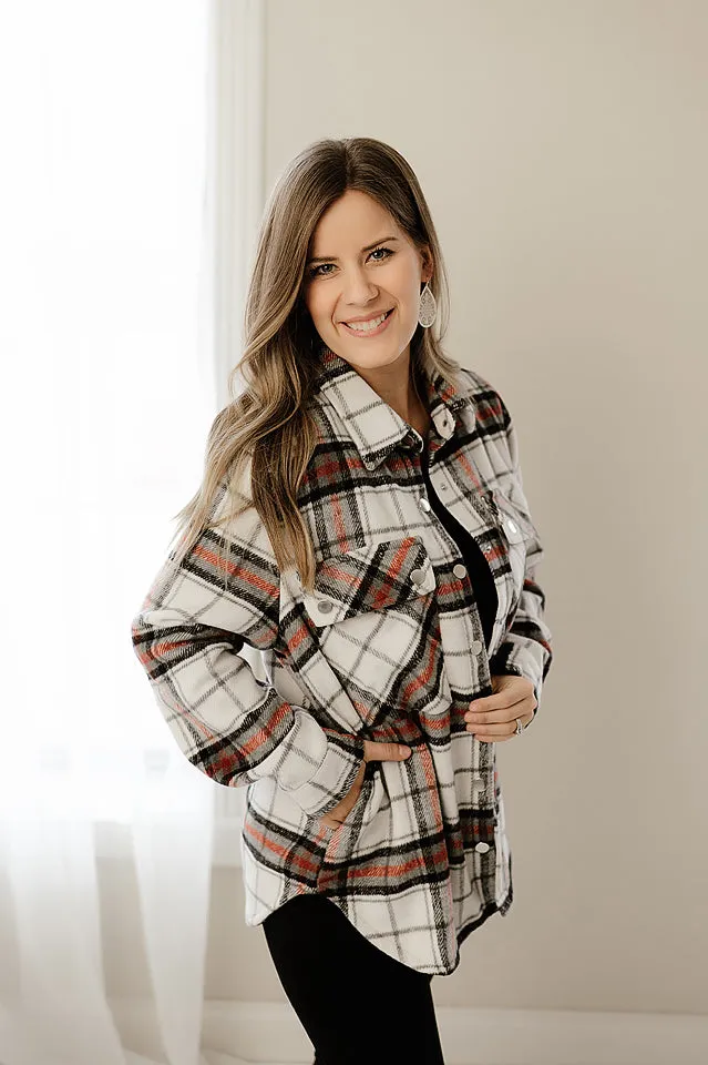 Checker Plaid Shacket