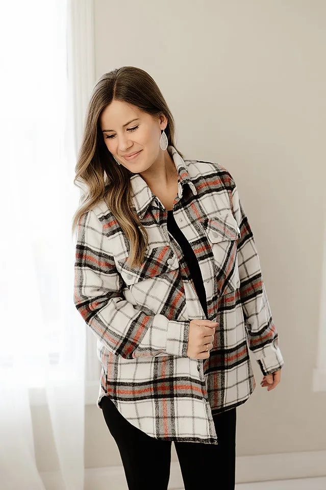 Checker Plaid Shacket