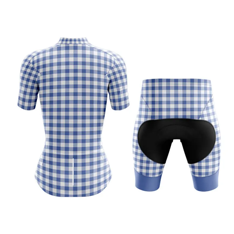 Checkered (Blue) Club Cycling Kit